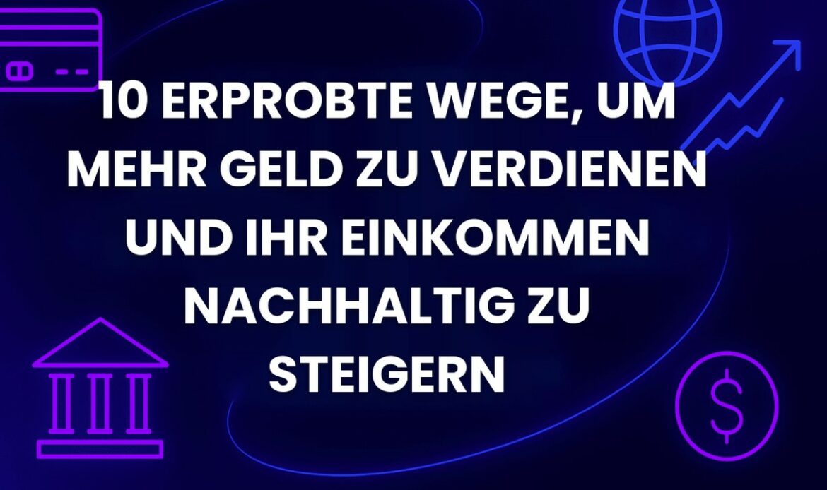 10 erprobte Wege, um mehr Geld zu verdienen und Ihr Einkommen nachhaltig zu steigern