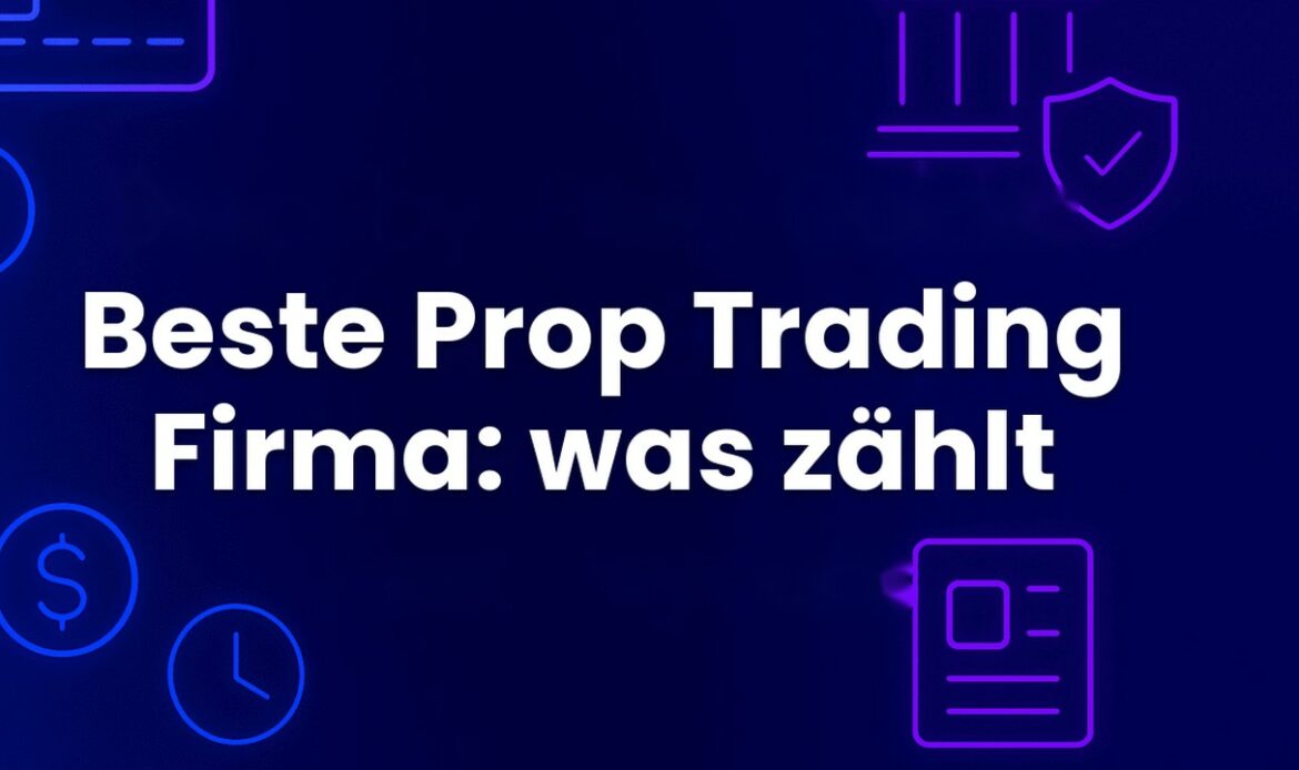 Beste Prop Trading Firma: was vor dem Kauf zählt
