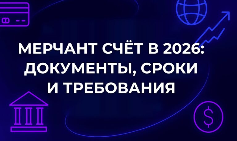 Мерчант счёт в 2026: документы, сроки и требования