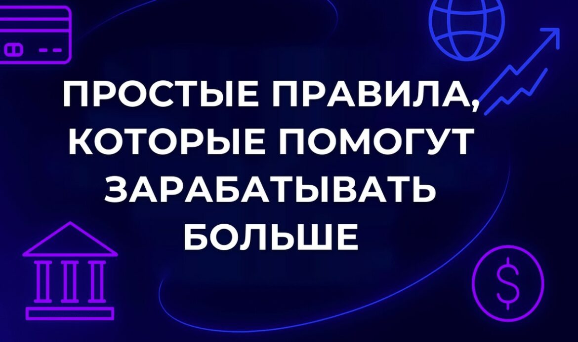 Простые правила, которые помогут зарабатывать больше