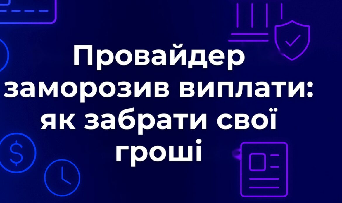 Провайдер заморозив виплати: як забрати свої гроші