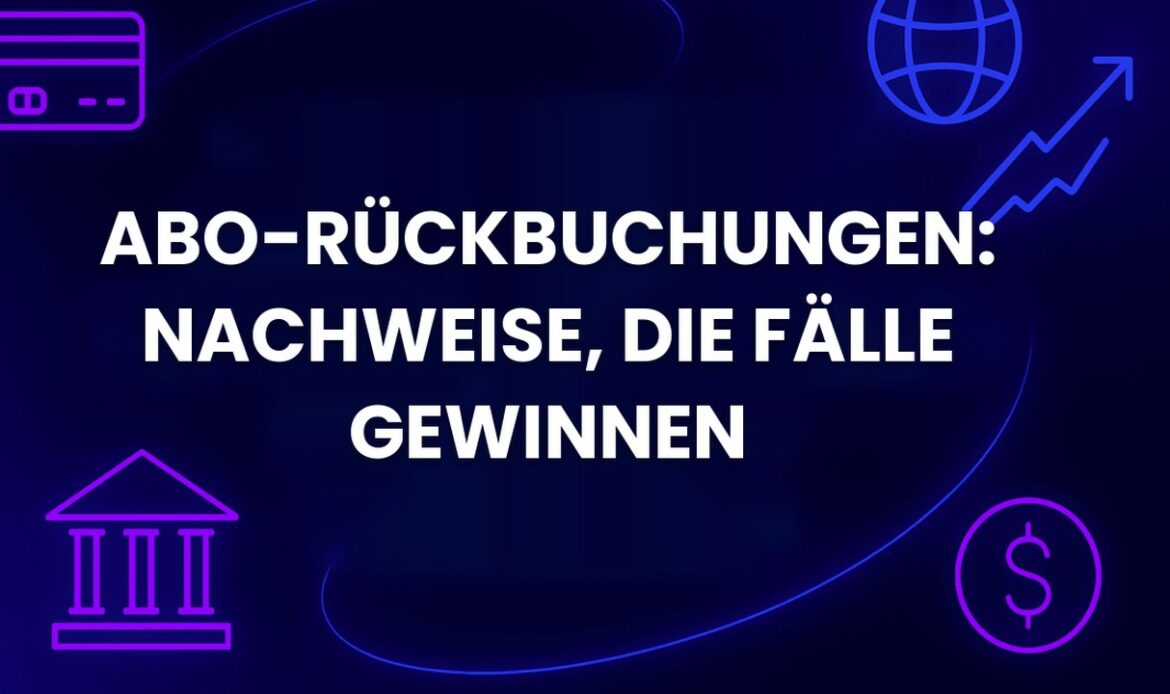 Abo-Rückbuchungen: Nachweise, die Fälle gewinnen