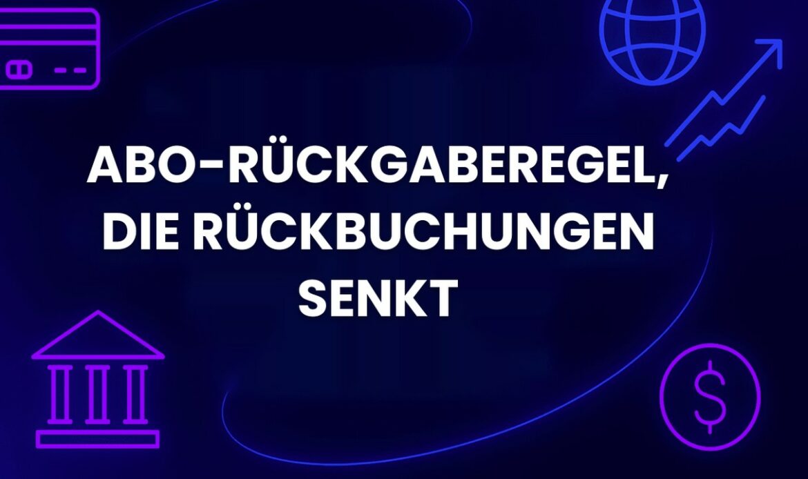 Abo-Rückgaberegel, die Rückbuchungen senkt