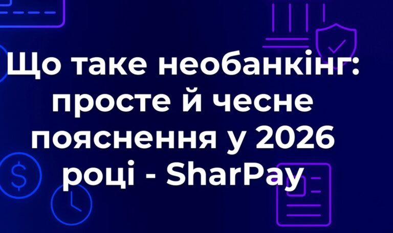Що таке необанкінг: просте й чесне пояснення у 2026 році - SharPay