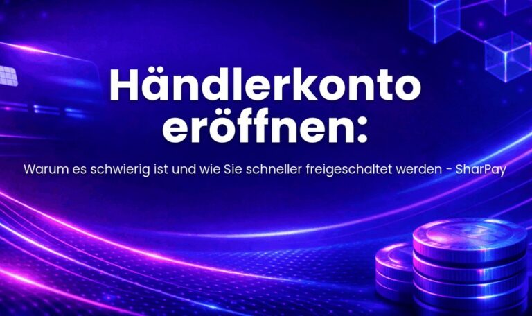 Händlerkonto eröffnen: Warum es schwierig ist und wie Sie schneller freigeschaltet werden - SharPay