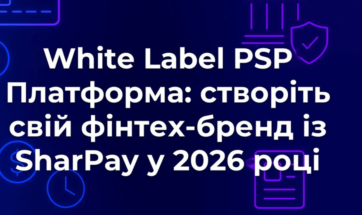 White Label PSP Платформа: створіть свій фінтех-бренд із SharPay у 2026 році